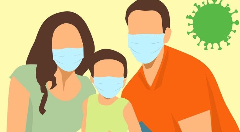 Distribution de masques à la population