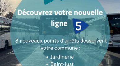 Découvrez votre nouvelle ligne de bus à Saint-Just !